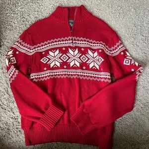 American living Mens 1/4 zip mock neck sweater XL